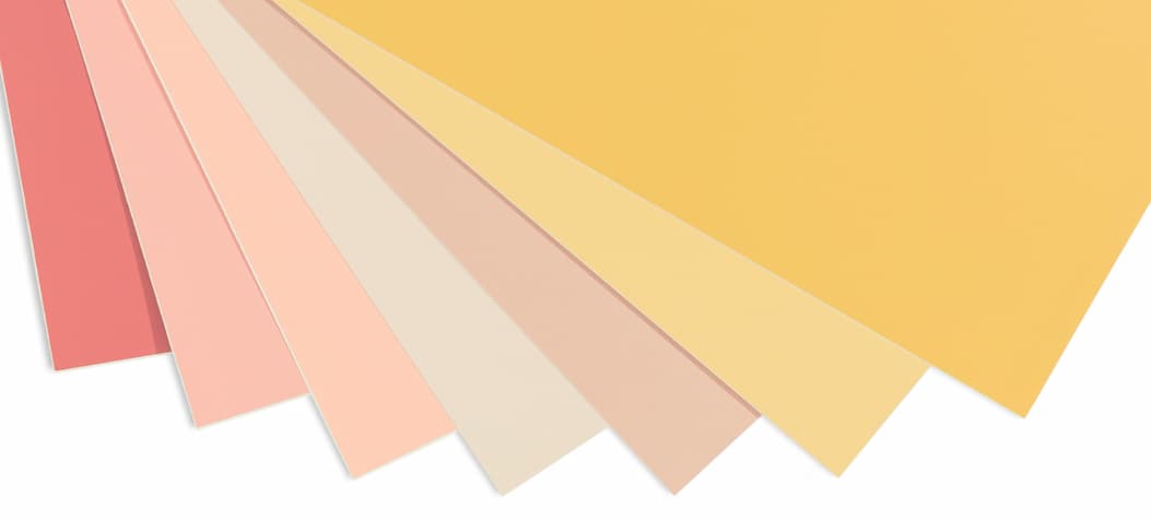 Sunset Shades Swatch Kit featuring seven Peel-and-Stick Swatches