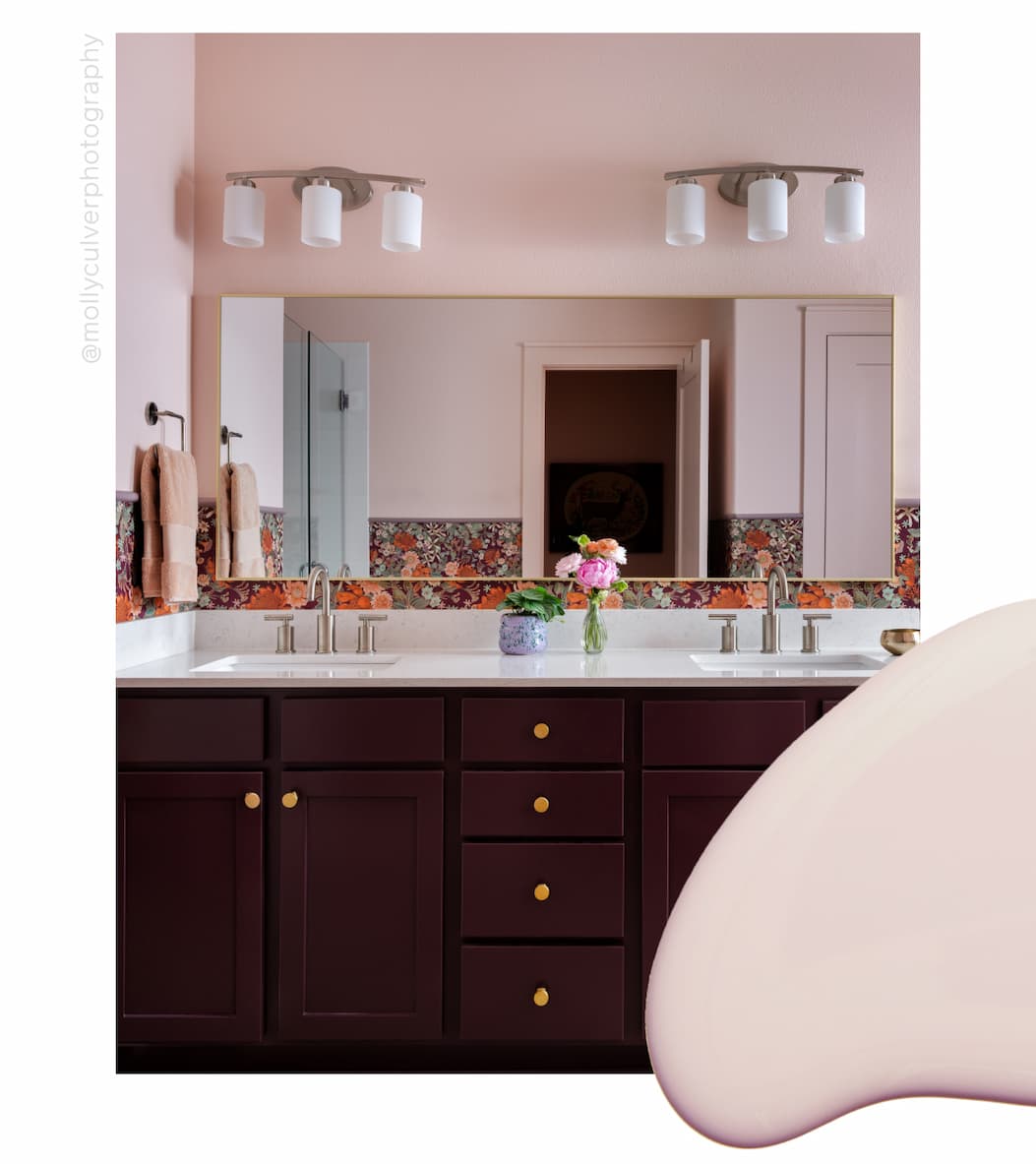 Bathroom painted in Baby Soft Bathroom painted in Baby Soft