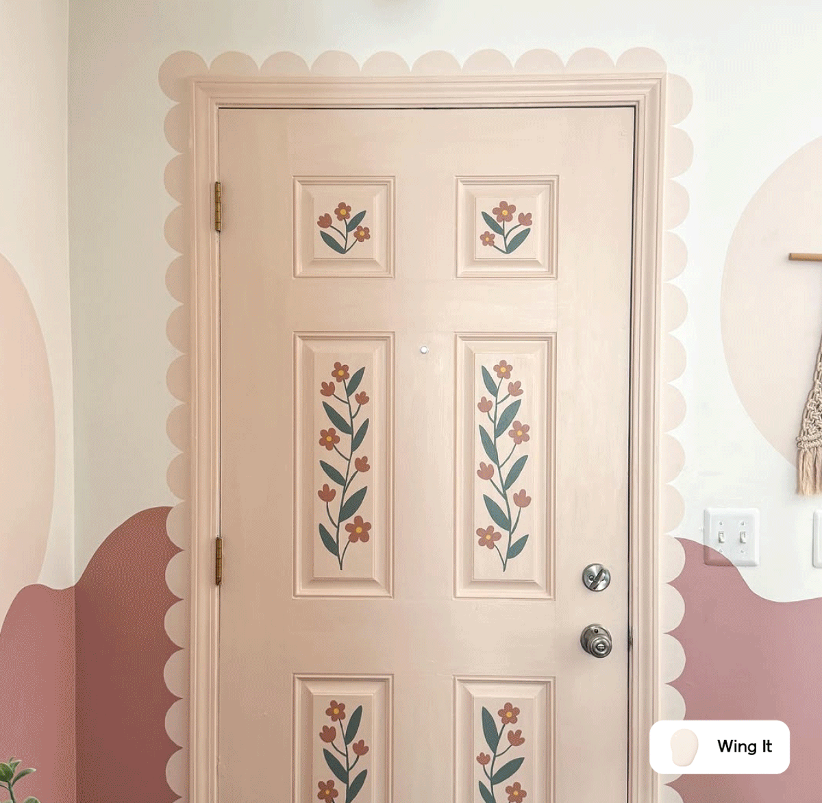 Gif of Clare painted spaces featuring Wing It, Grayish and Good Jeans