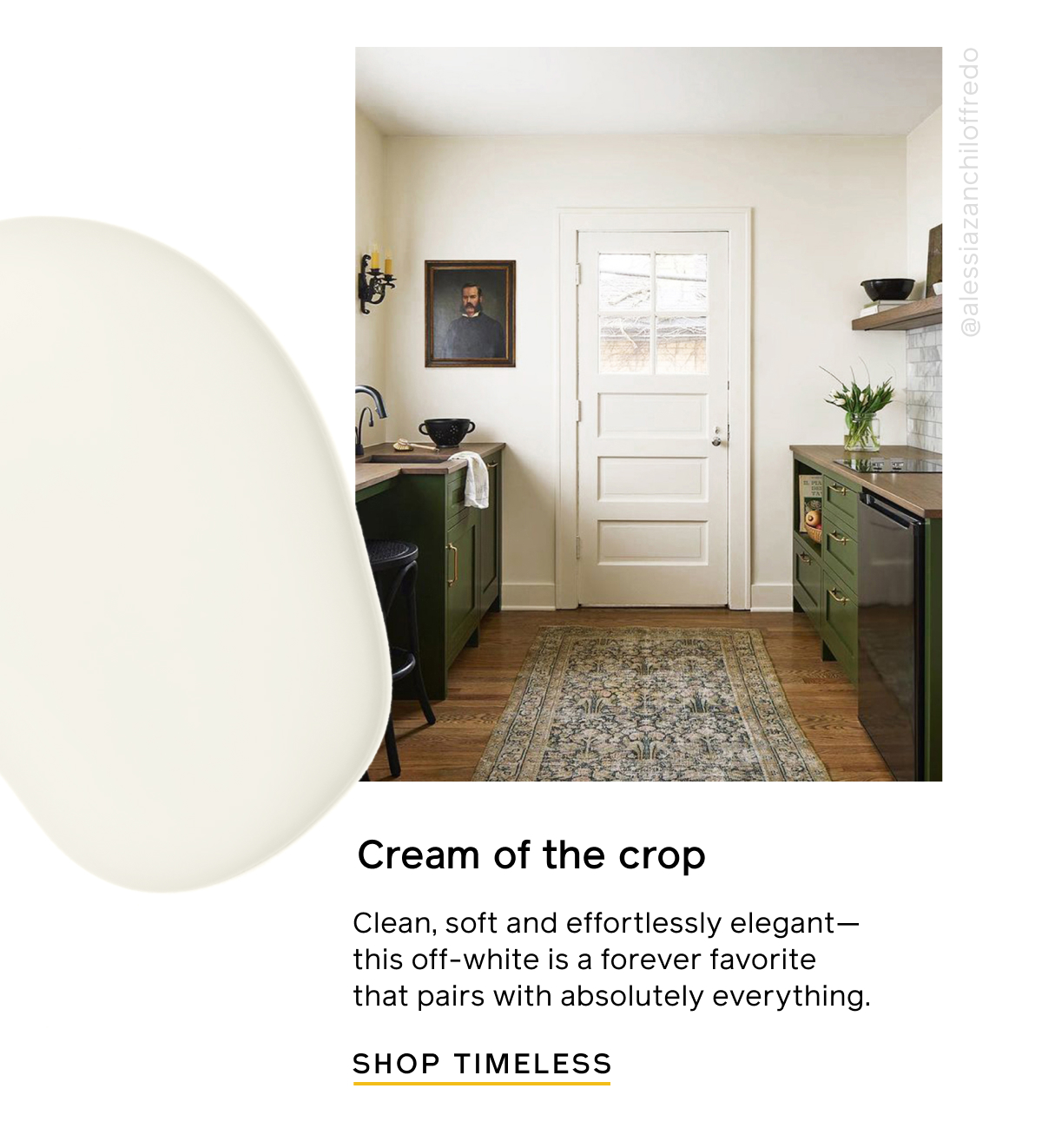 Cream of the crop. Clean, soft and effortlessly elegant—this off-white is a forever favorite that pairs with absolutely everything. SHOP TIMELESS
