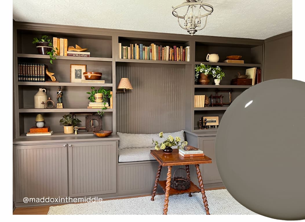 Home library featuring Dirty Chai