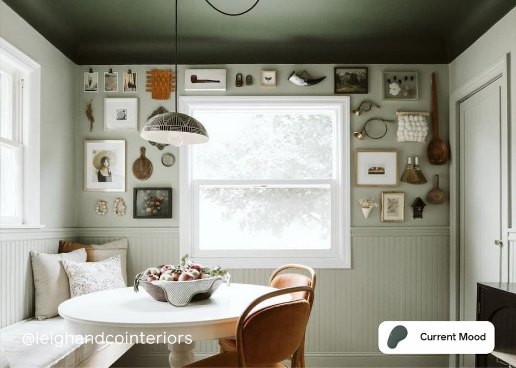 Breakfast nook featuring Current Mood