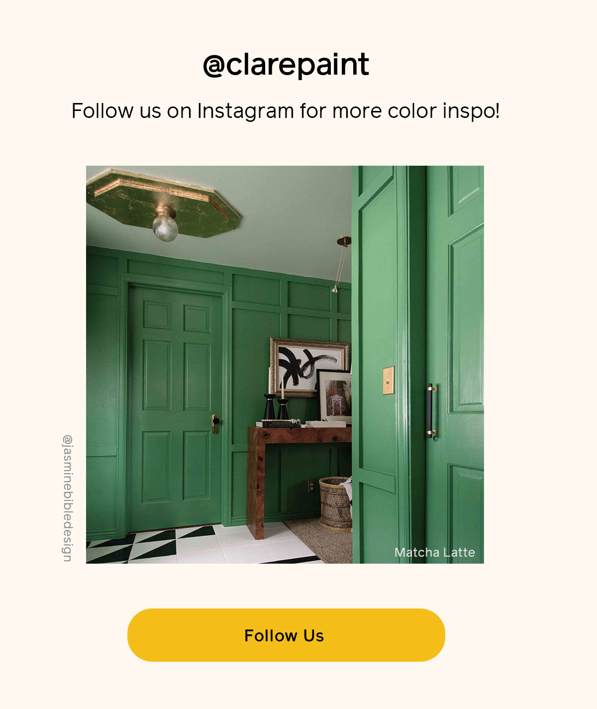 Follow us on Instagram @clarepaint for more color inspo! 