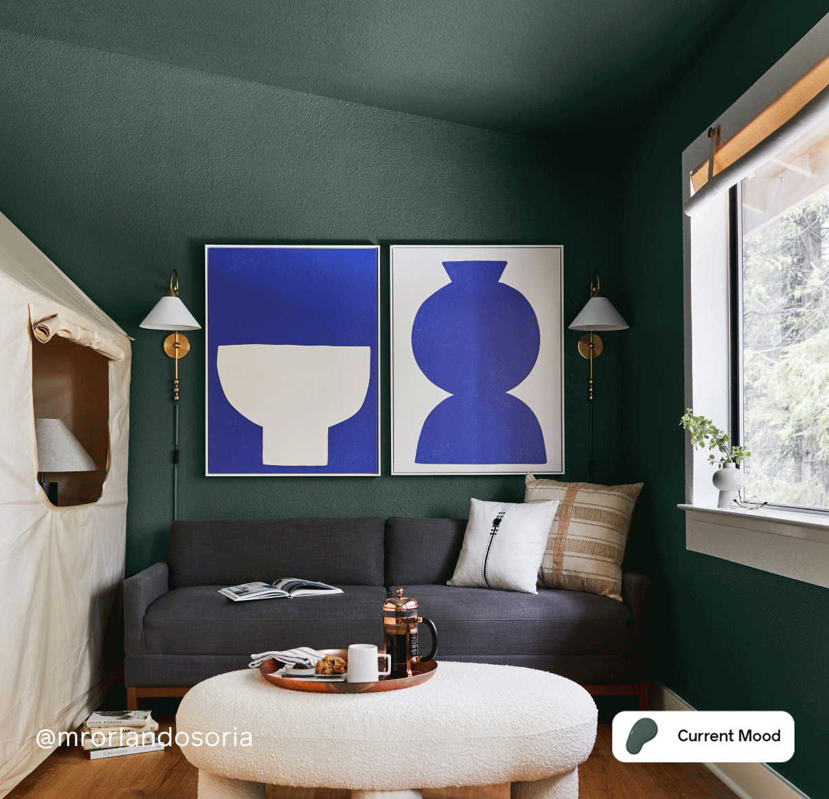 Gift featuring color drenched spaces with Vintage, Field Trip and Current Mood