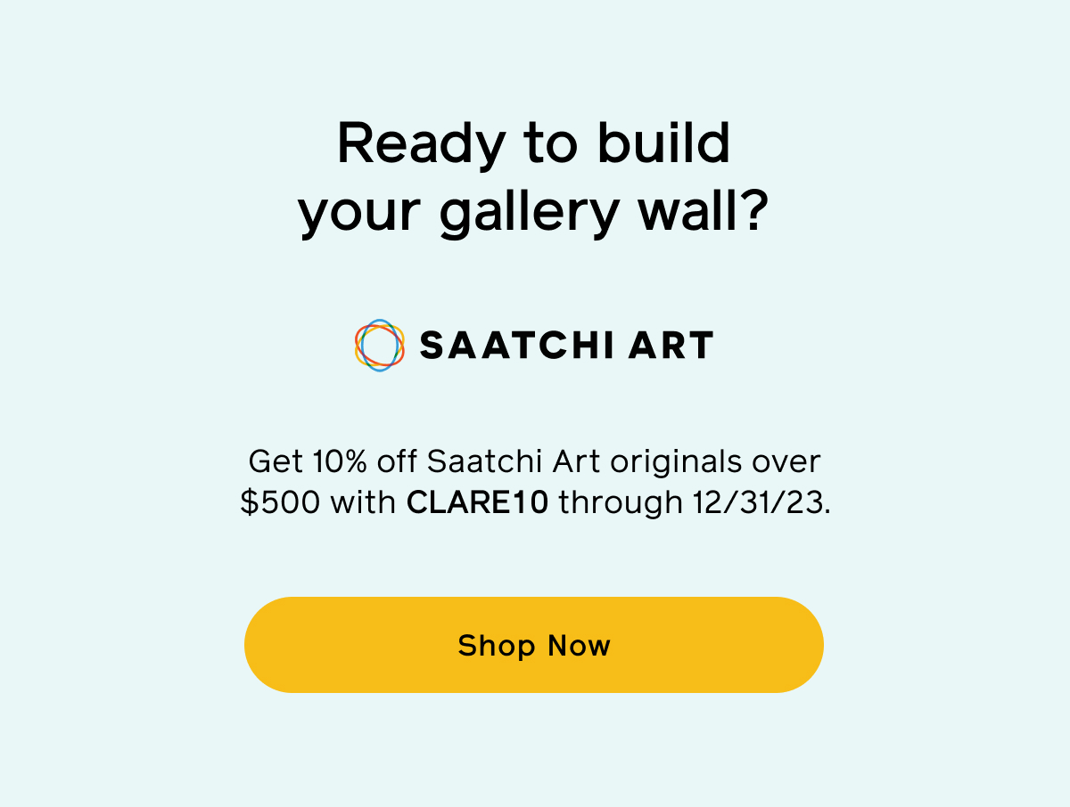 Ready to build a gallery wall? Get 10% off Saatchi Art originals over $500 with CLARE10 through 12/31/23