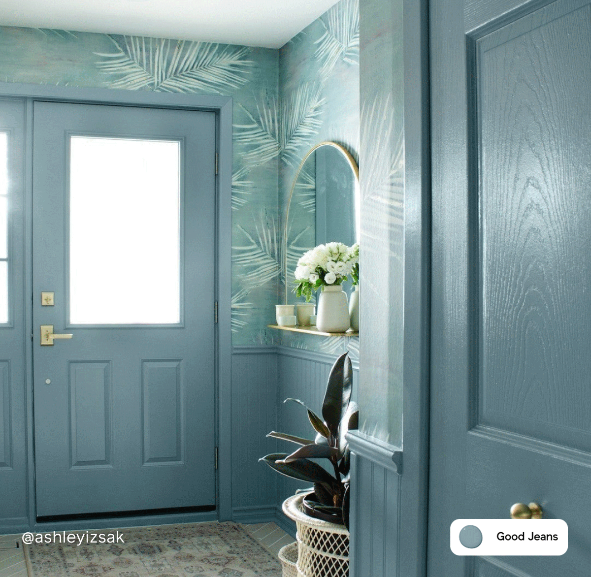 Gif of Clare painted spaces featuring Good Jeans, Beigeing and Chill