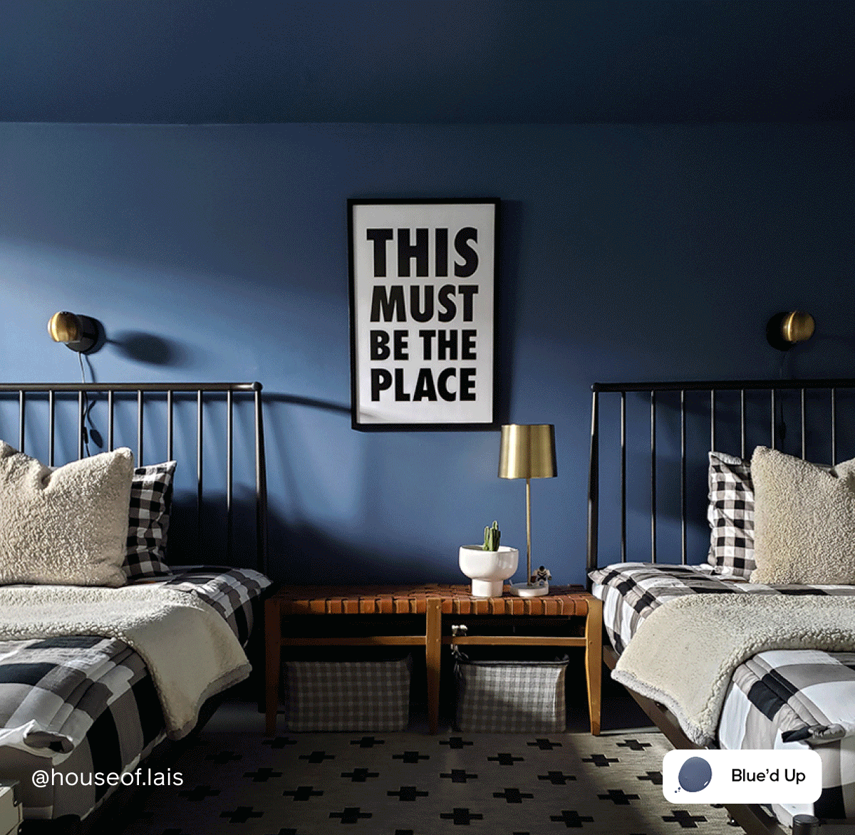 Gif of Clare painted spaces featuring Blue'd Up, Chill, Deep Dive and Grayish