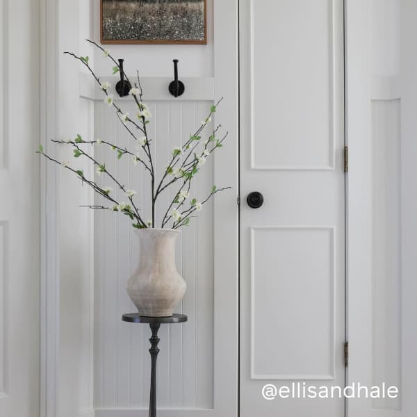 Hallway and linen closet door painted in Penthouse paint color Hallway and linen closet door painted in Penthouse paint color