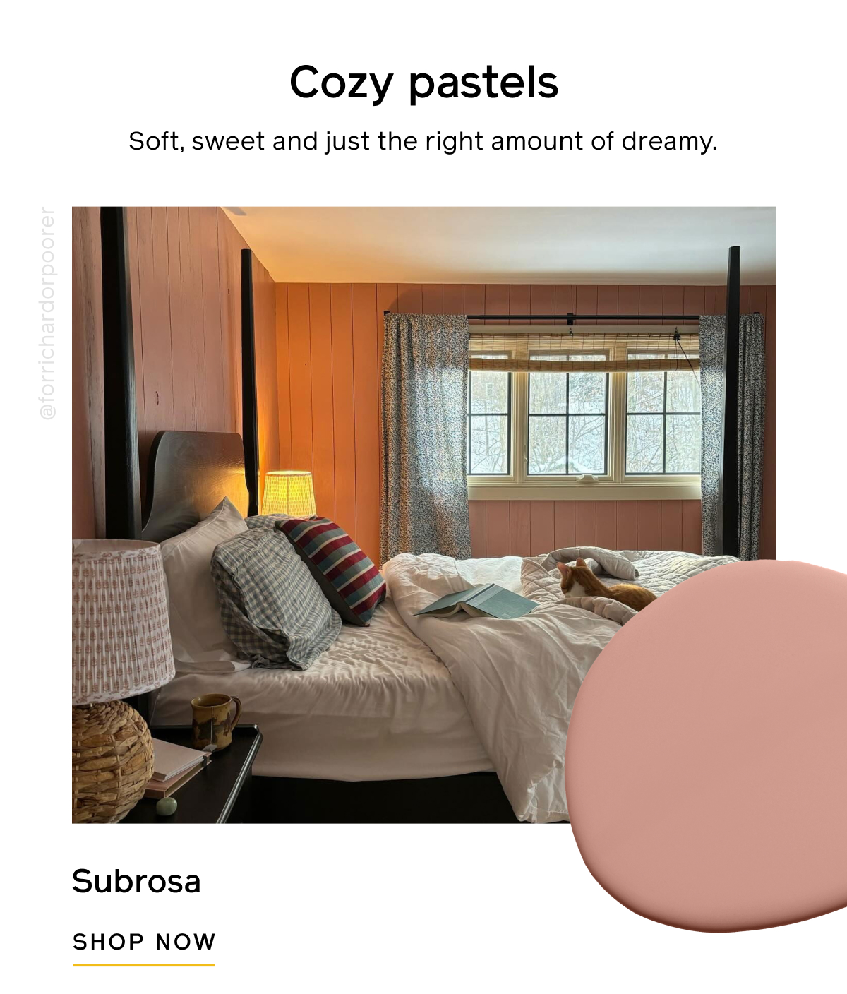 Cozy pastels. Soft, sweet and just the right amount of dreamy. Subrosa SHOP NOW