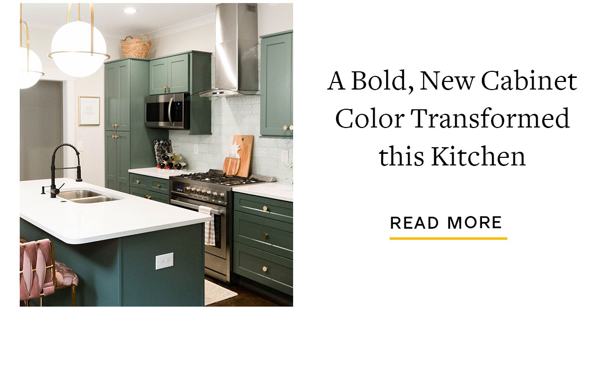 Read the blog: A Bold, New Cabinet Color Transformed this Kitchen