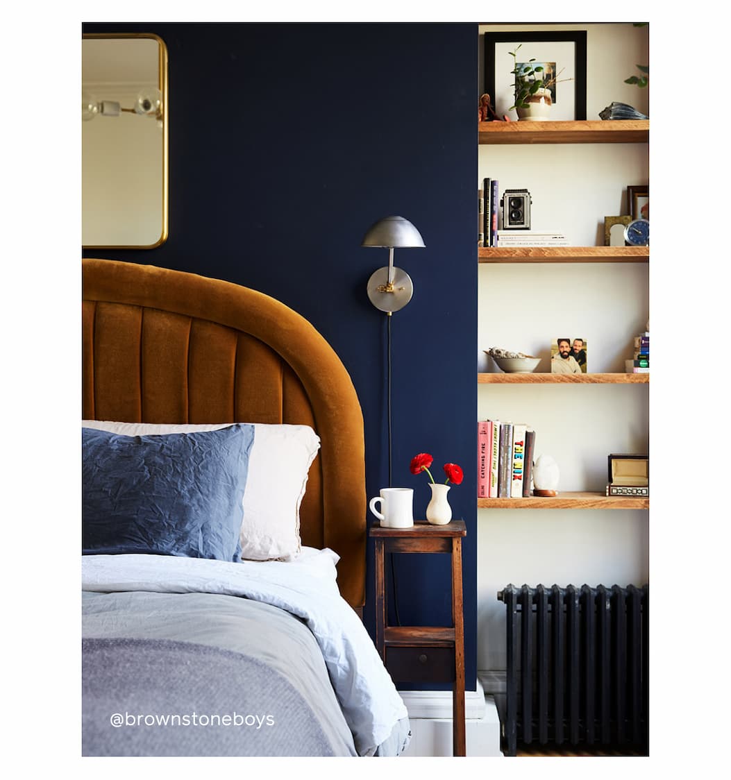 Bedroom featuring Goodnight Moon accent wall and Whipped walls Bedroom featuring Goodnight Moon accent wall and Whipped walls