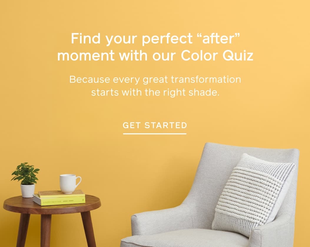 Find your perfect "after" moment with our Color Quiz. Because every great transformation starts with the right shade. GET STARTED