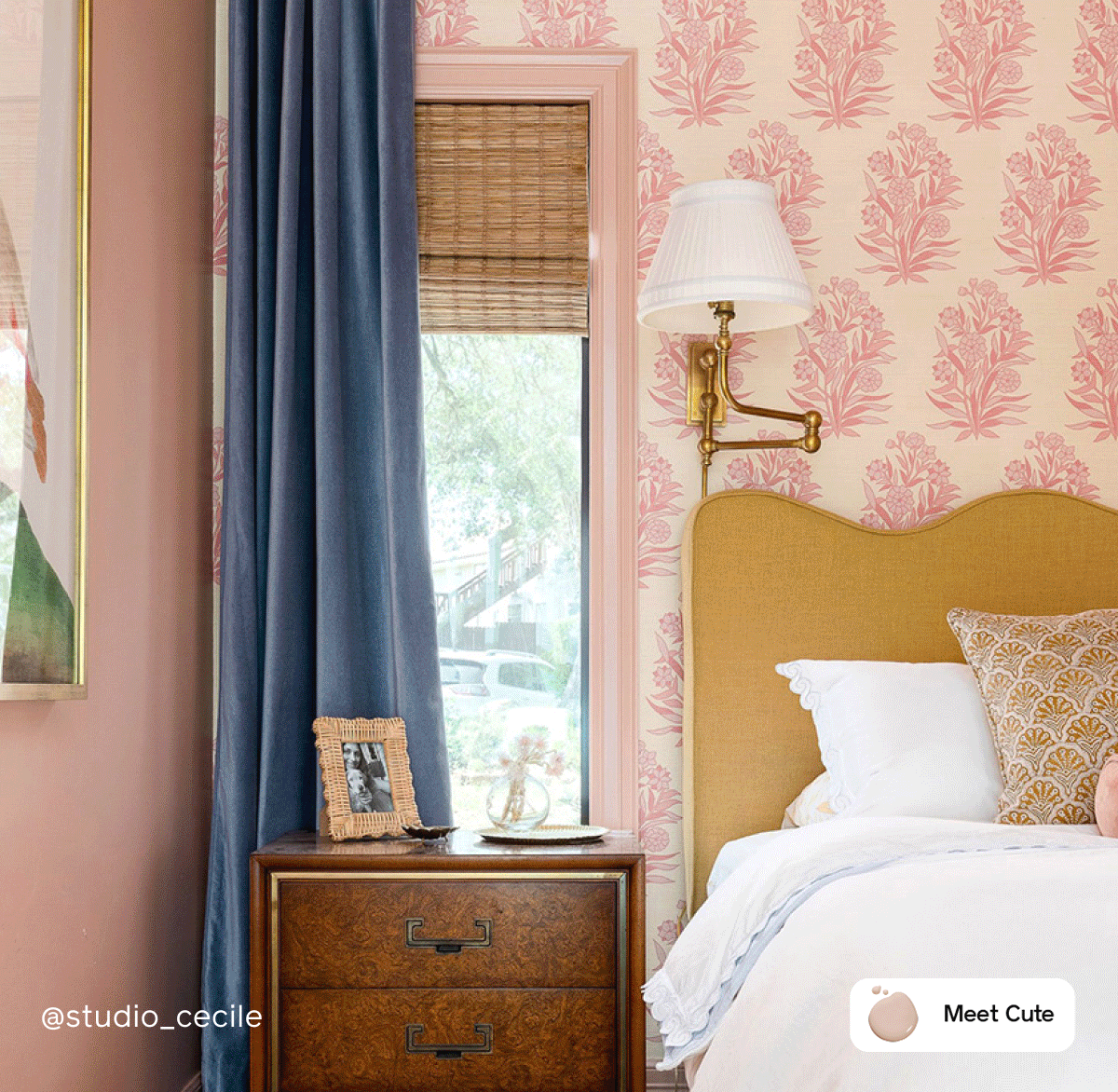 Gif of micro-makeovers featuring paint colors Meet Cute, Headspace, Dirty Chai and Current Mood