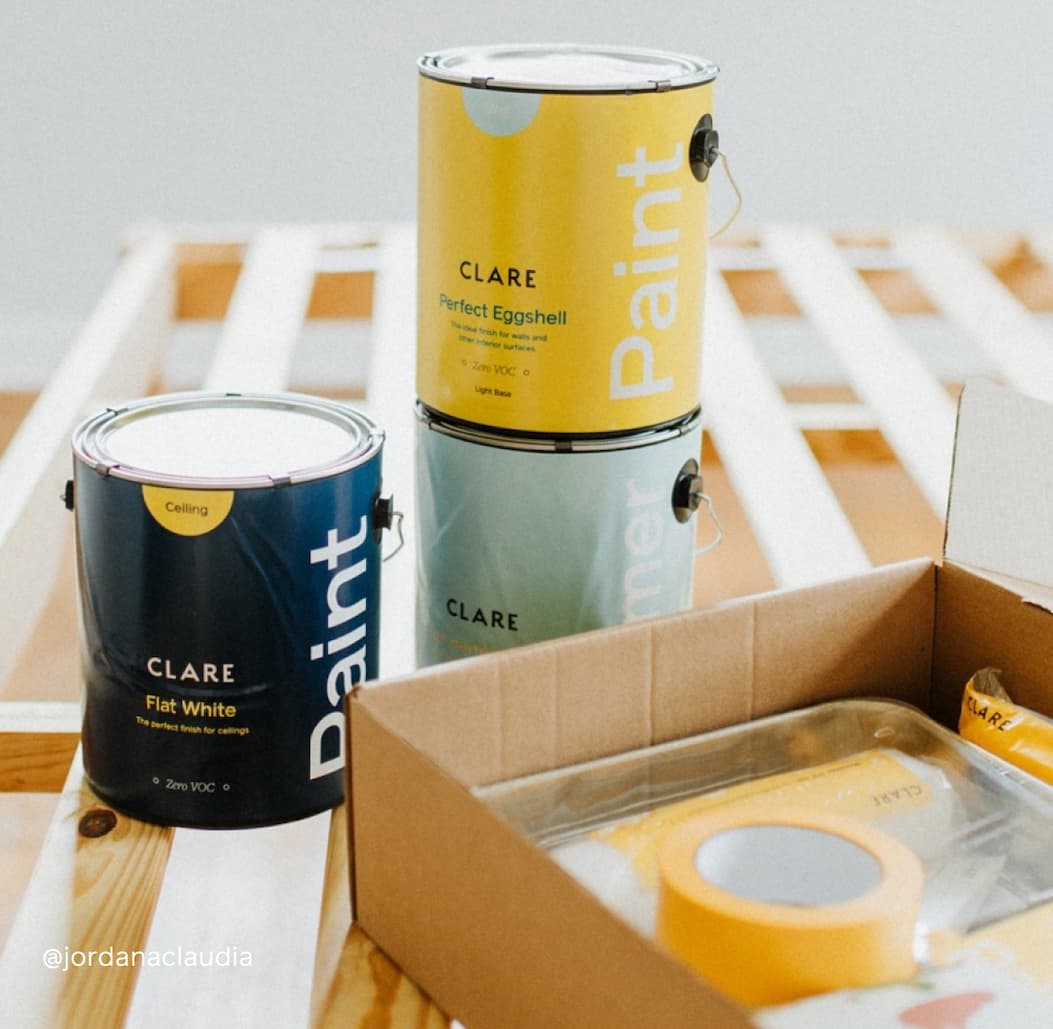 Clare paint and supplies