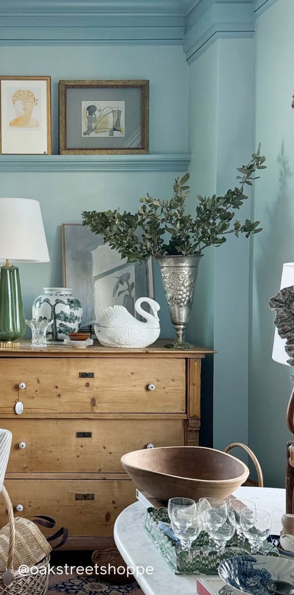 Living space featuring Nairobi Blue