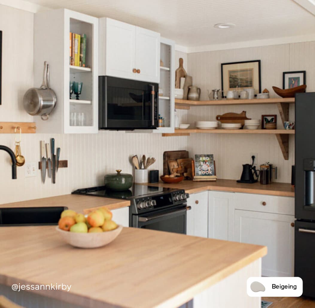 Kitchen featuring Beigeing