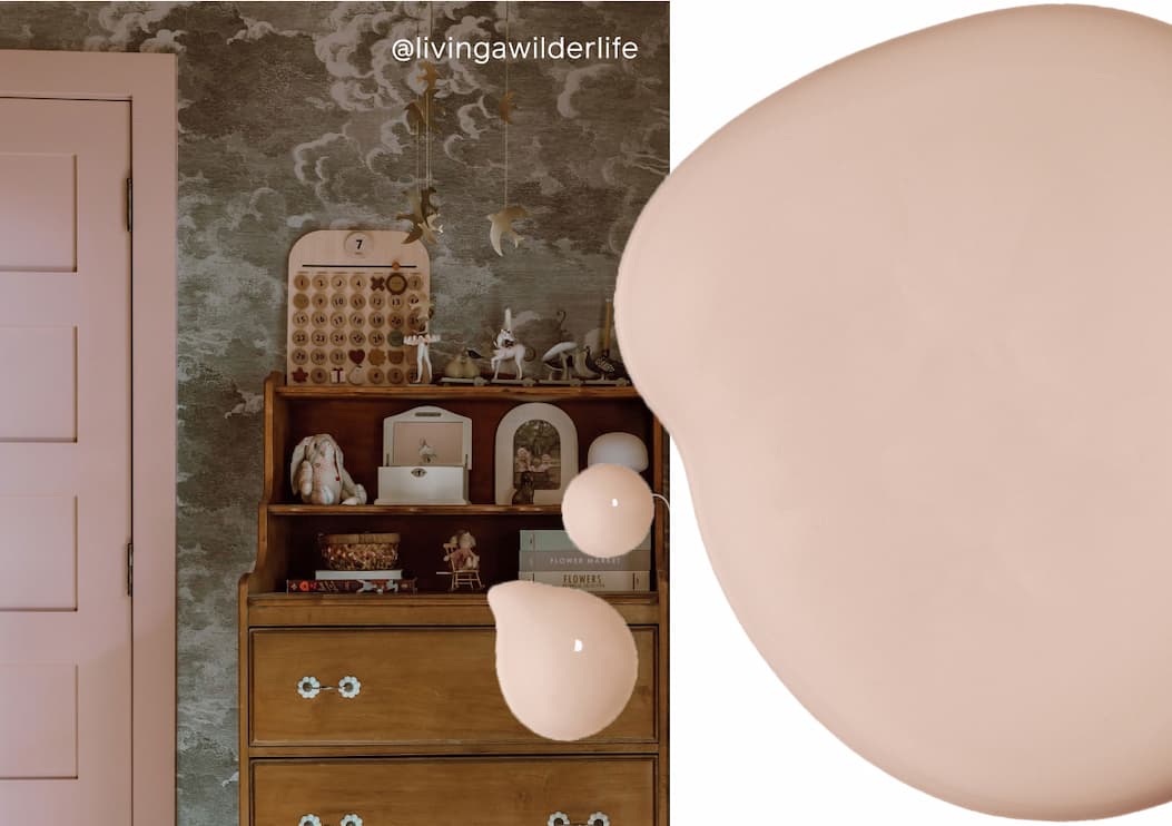 Trim and door painted with Meet Cute