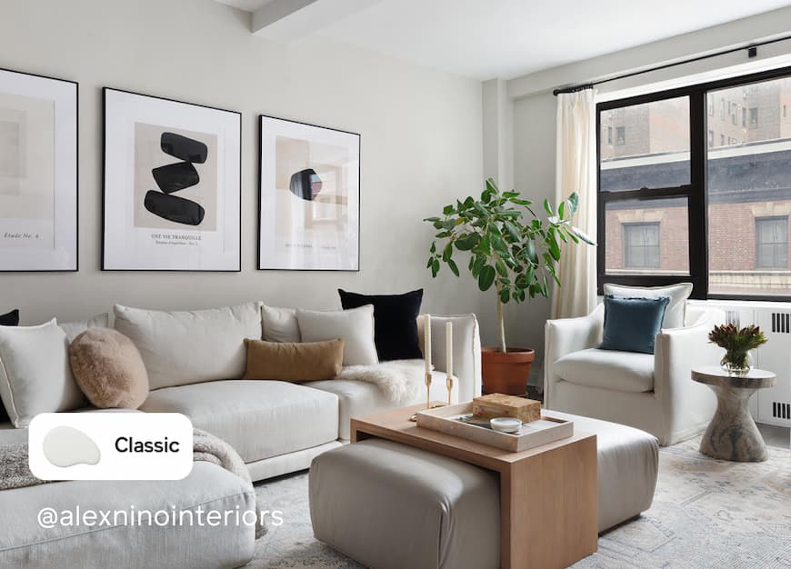 Living room featuring Classic