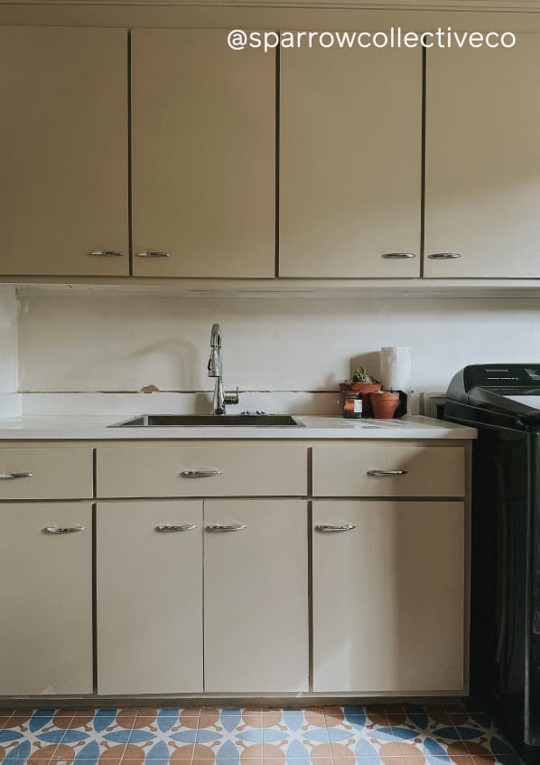 Laundry room featuring warm neutral paint color Neutral Territory