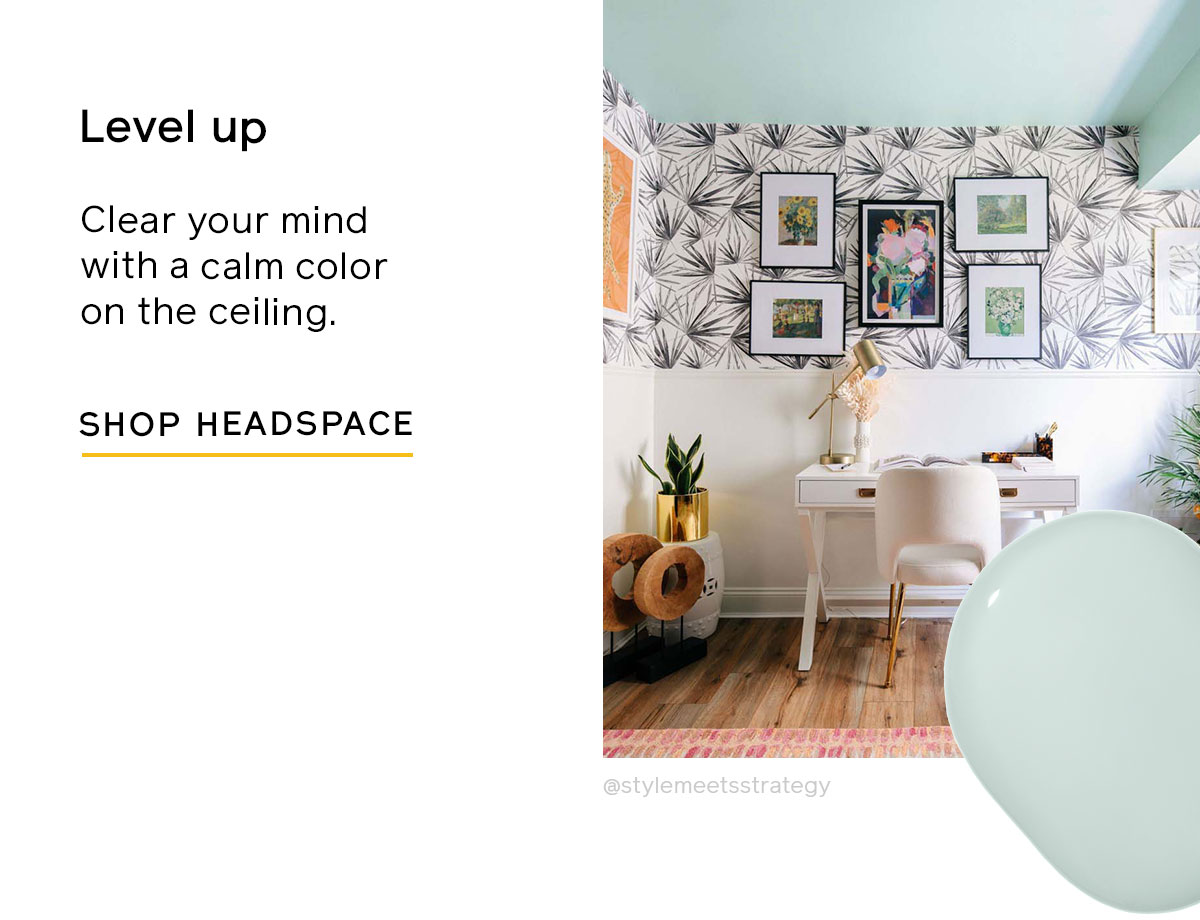 Clear your mind with a calming Headspace shade on your ceiling.