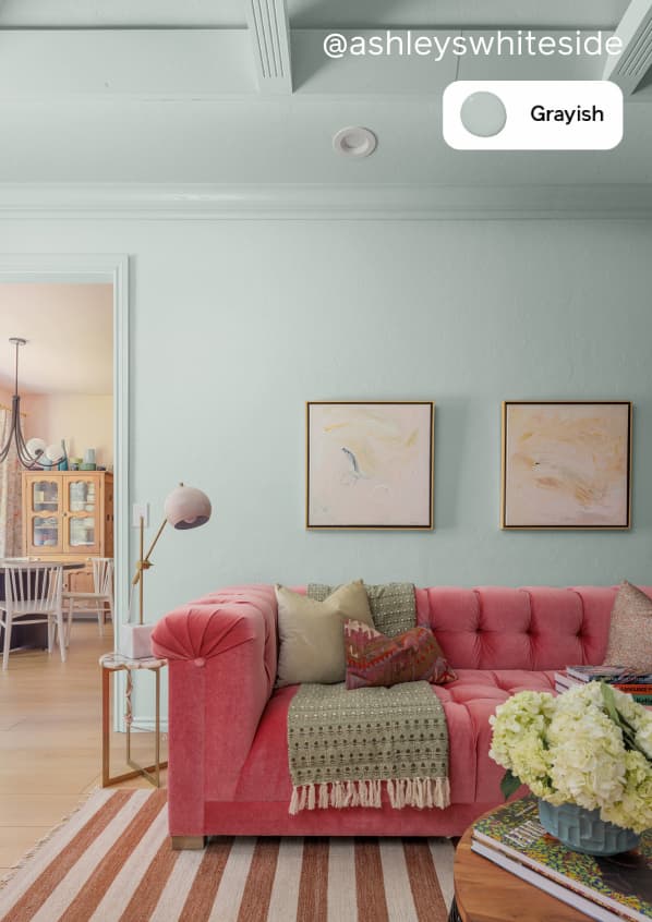 Living room featuring Grayish