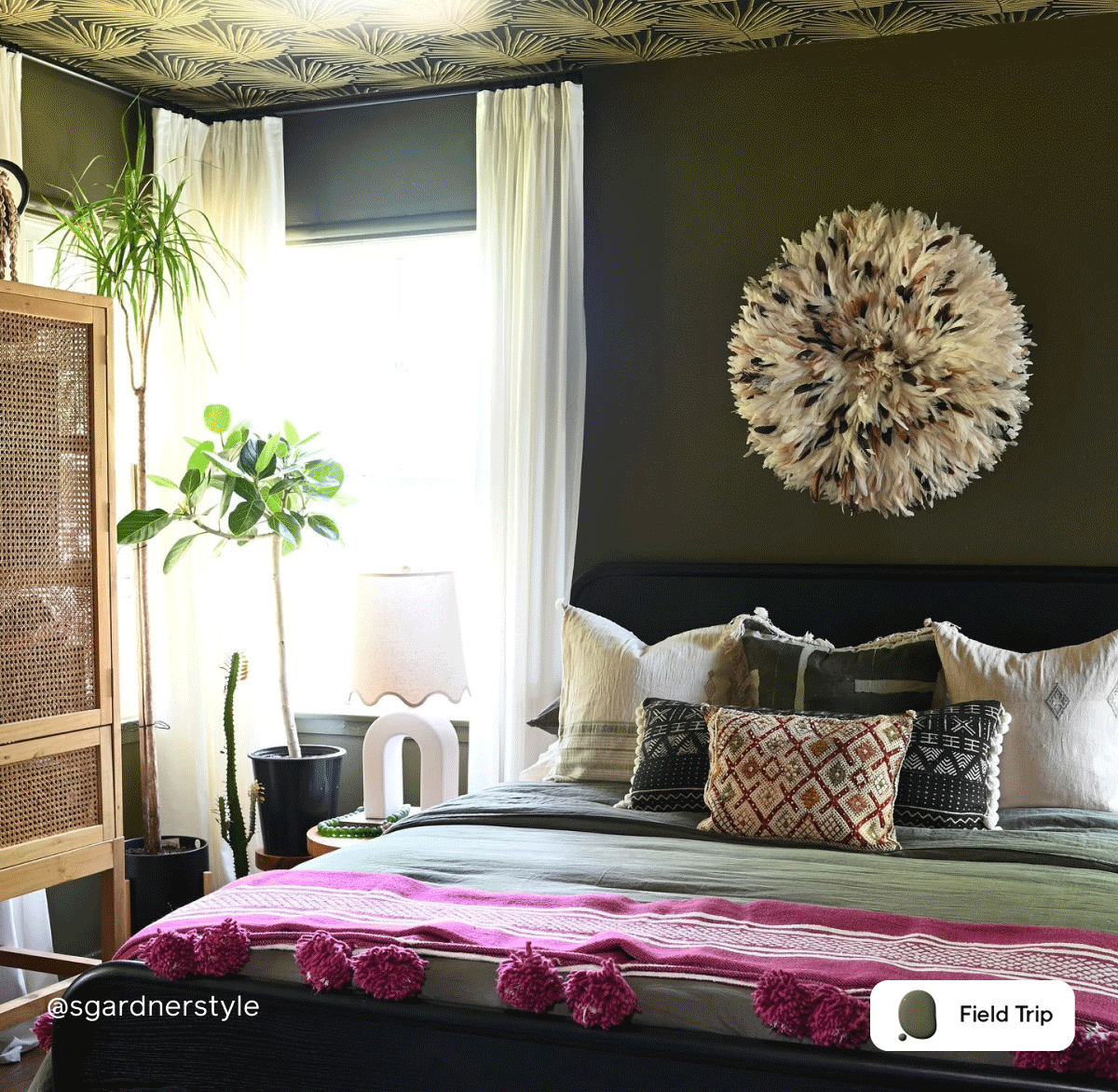 Gif of Clare painted spaces featuring Headspace, Field Trip, Timeless and Rosé Season