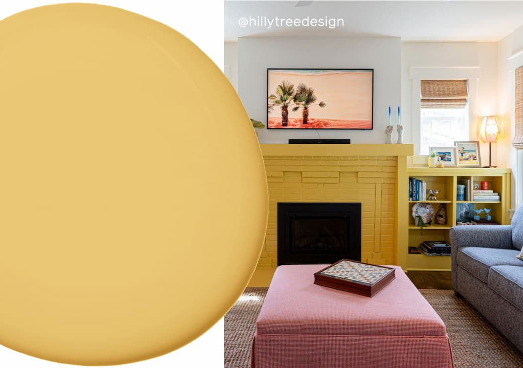 Built-ins painted in Golden Hour