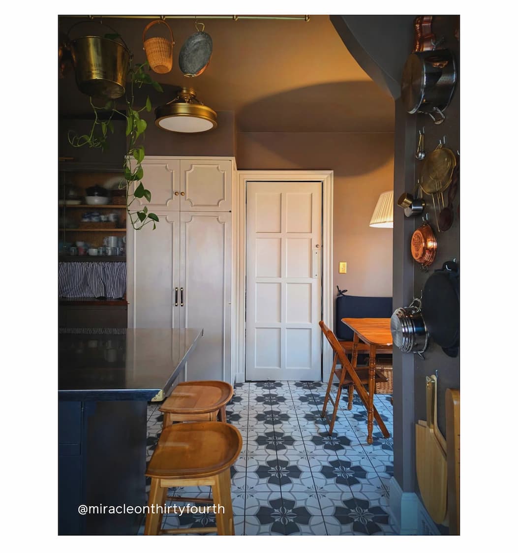 Kitchen featuring Dirty Chai on the walls and Flatiron on the trim and doors Kitchen featuring Dirty Chai on the walls and Flatiron on the trim and doors