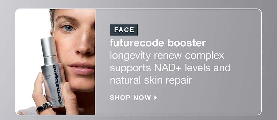 face ​  futurecode booster ​  longevity renew complex supports NAD+ levels and natural skin repair