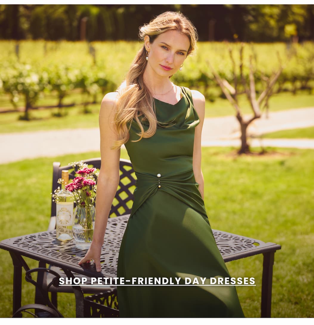 SHOP PETITE-FRIENDLY DAY DRESSES