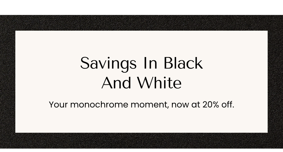 Savings In Black And White