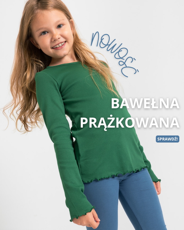 Nowości z bawełny prążkowanej
