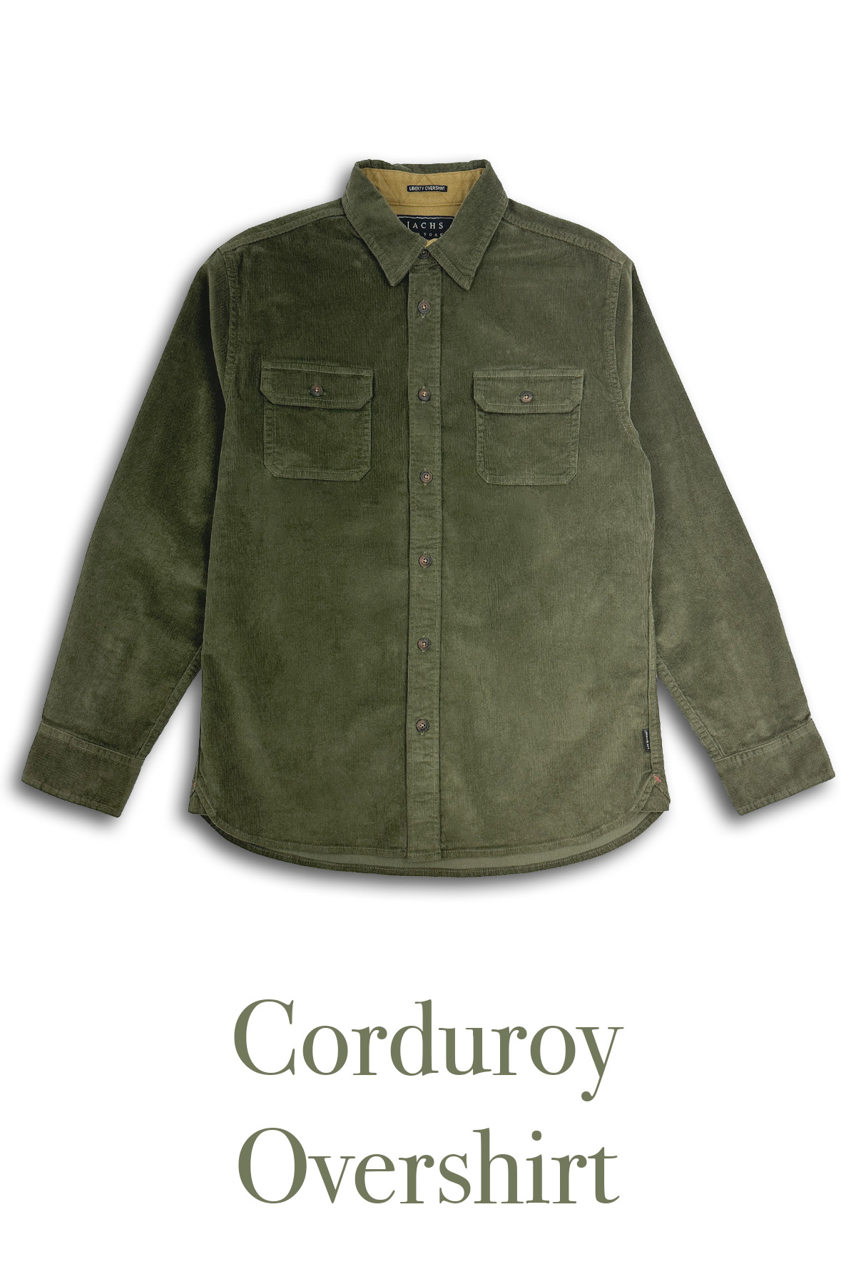 stretch corduroy overshirt