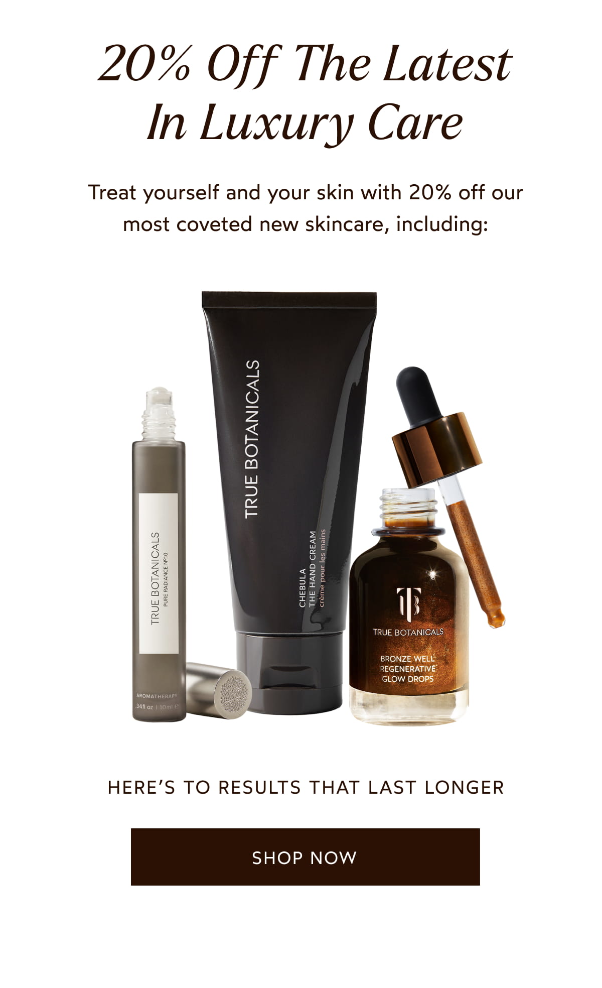 20% Off The Latest In Luxury Care