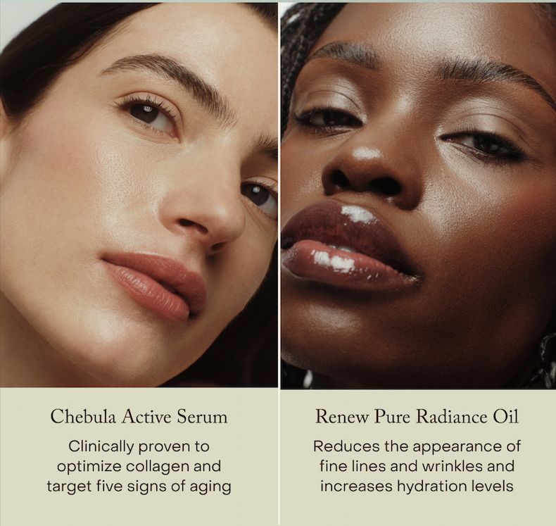 Chebula Active Serum and Renew Pure Radiance Oil