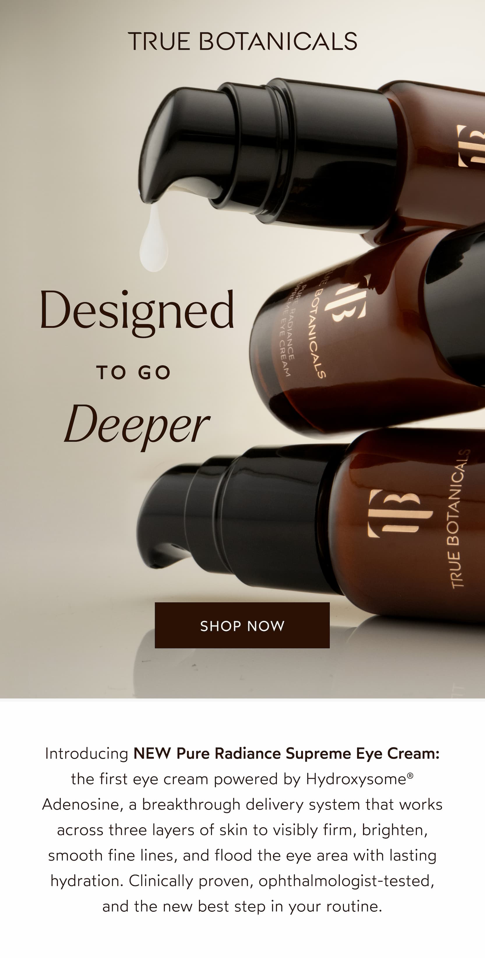 New Pure Radiance Supreme Eye Cream