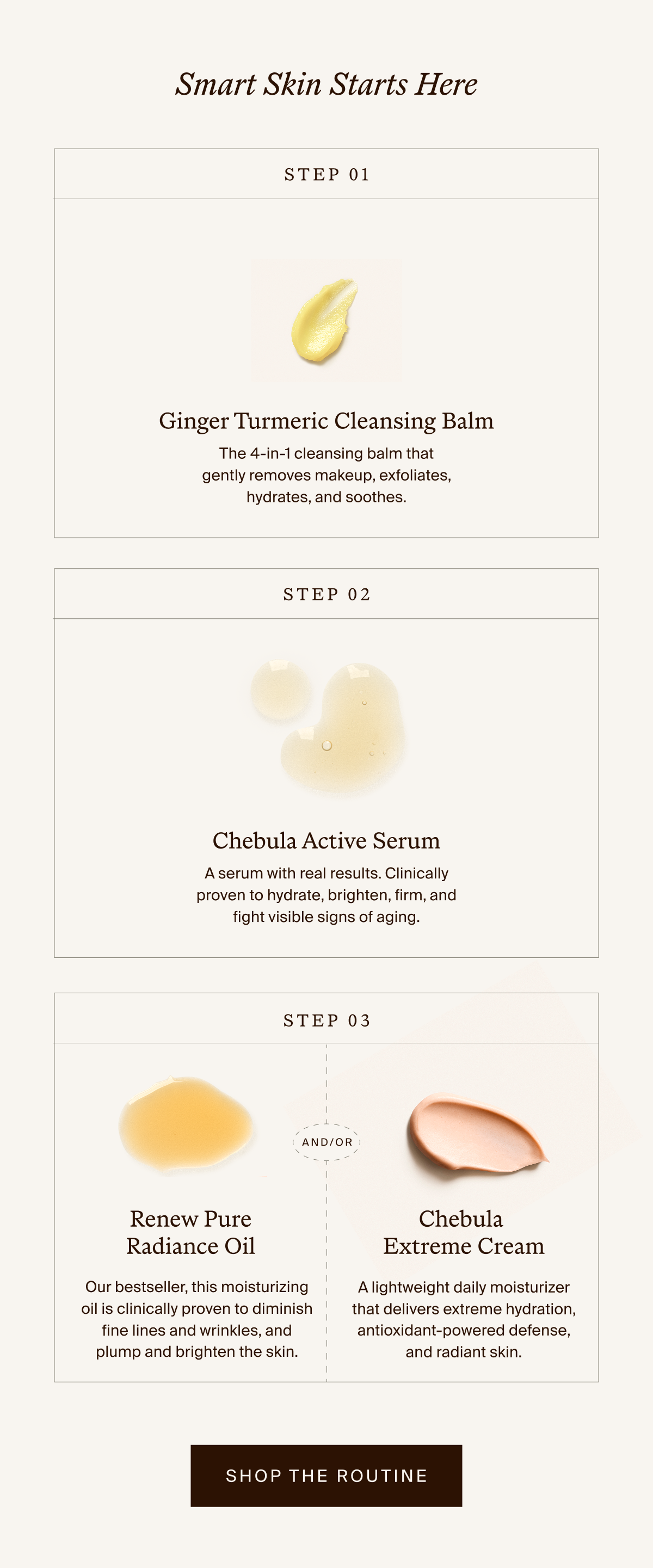 Cleanse, Treat, Moisturize