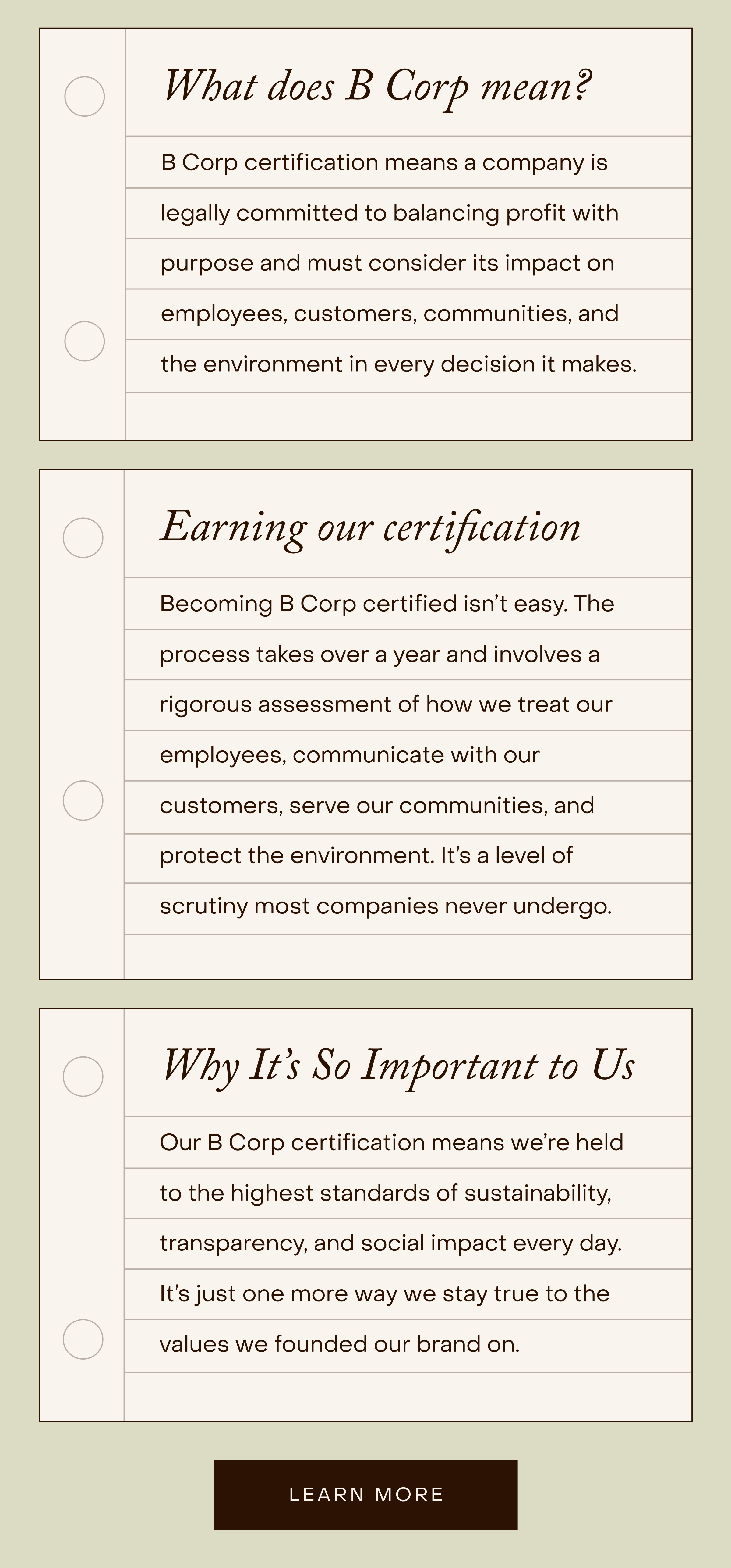 What it means to be B Corp Certified