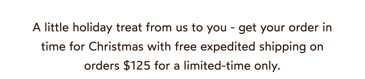 A little holiday treat from us to you