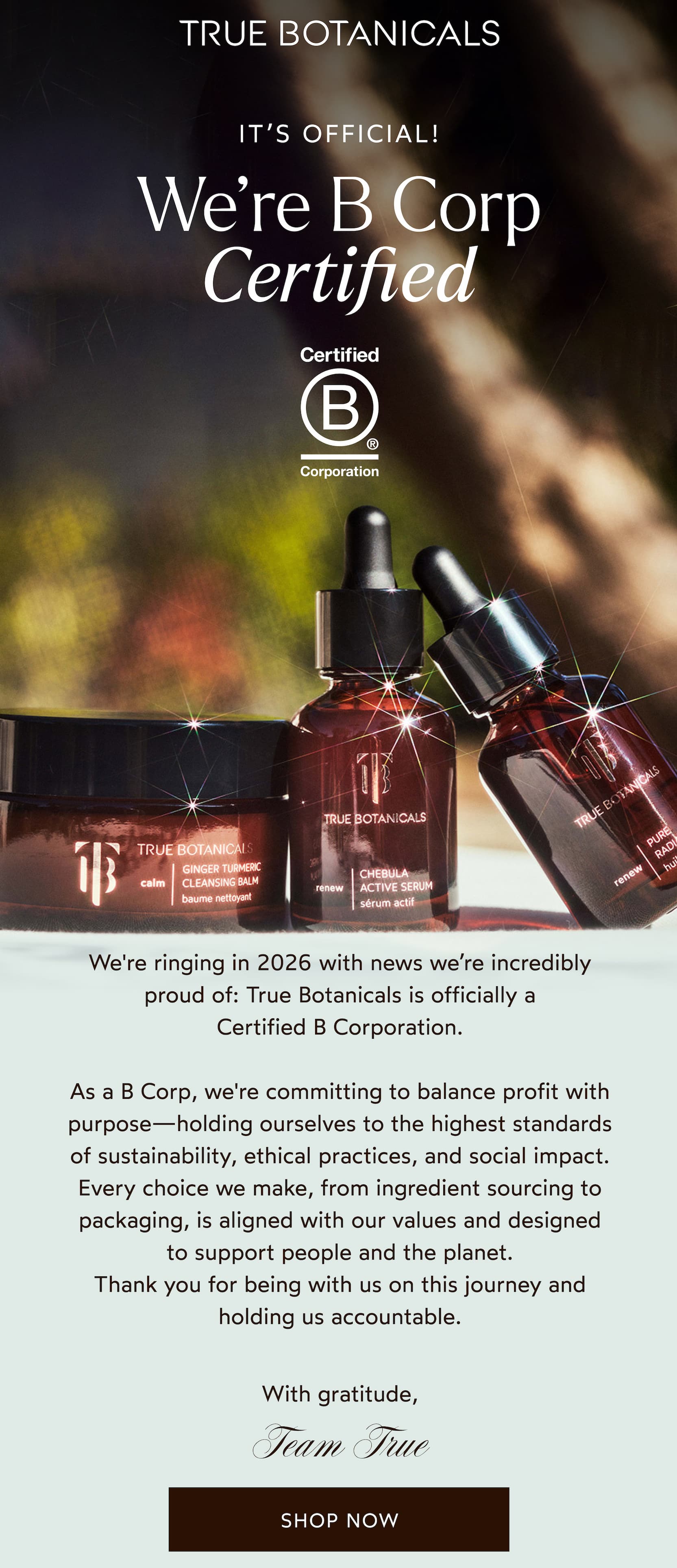 We’re B Corp Certified