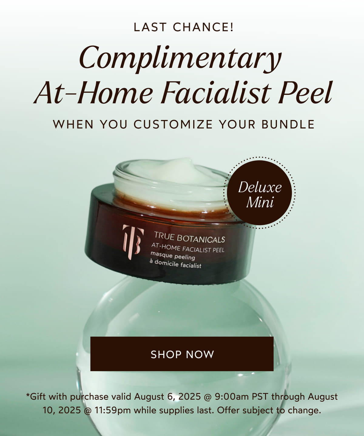 Complimentary At-Home Facialist Peel when you customize your bundle [Click here to Shop Now]