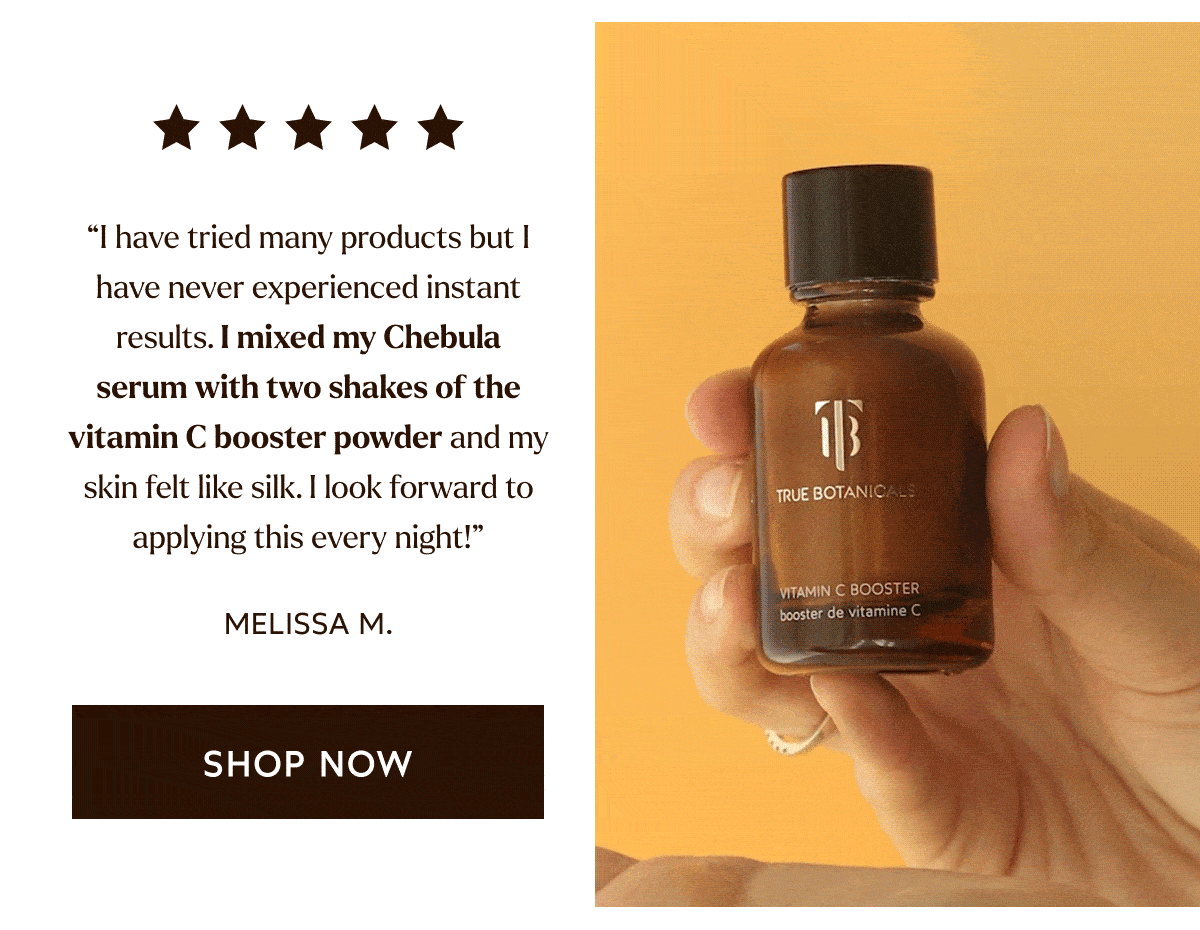 "I look forward to applying this every night!” [Click here to Shop Now]