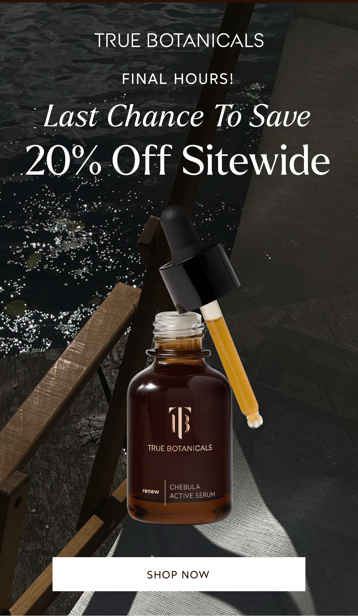 Last Chance To Save 20% Sitewide