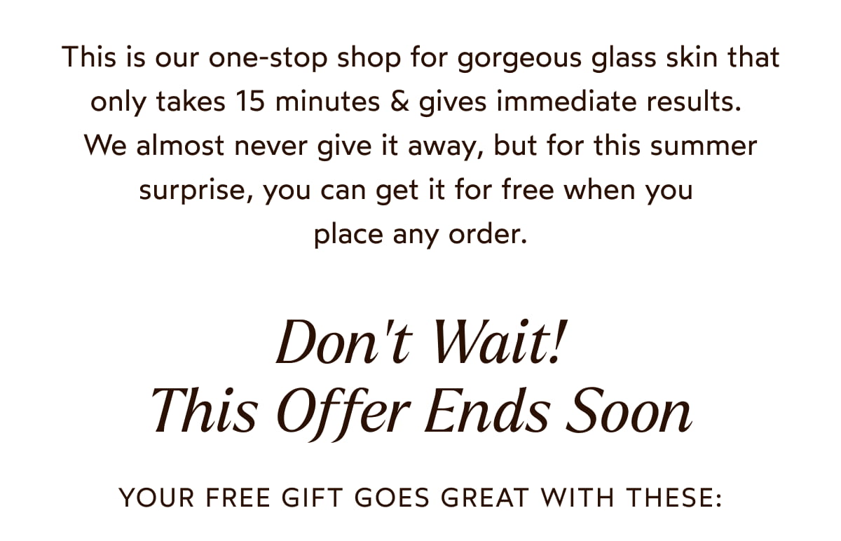 Don't wait! This offer ends soon