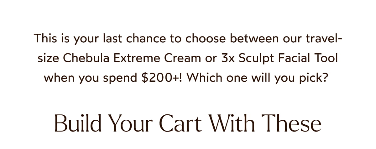 Build Your Cart With These