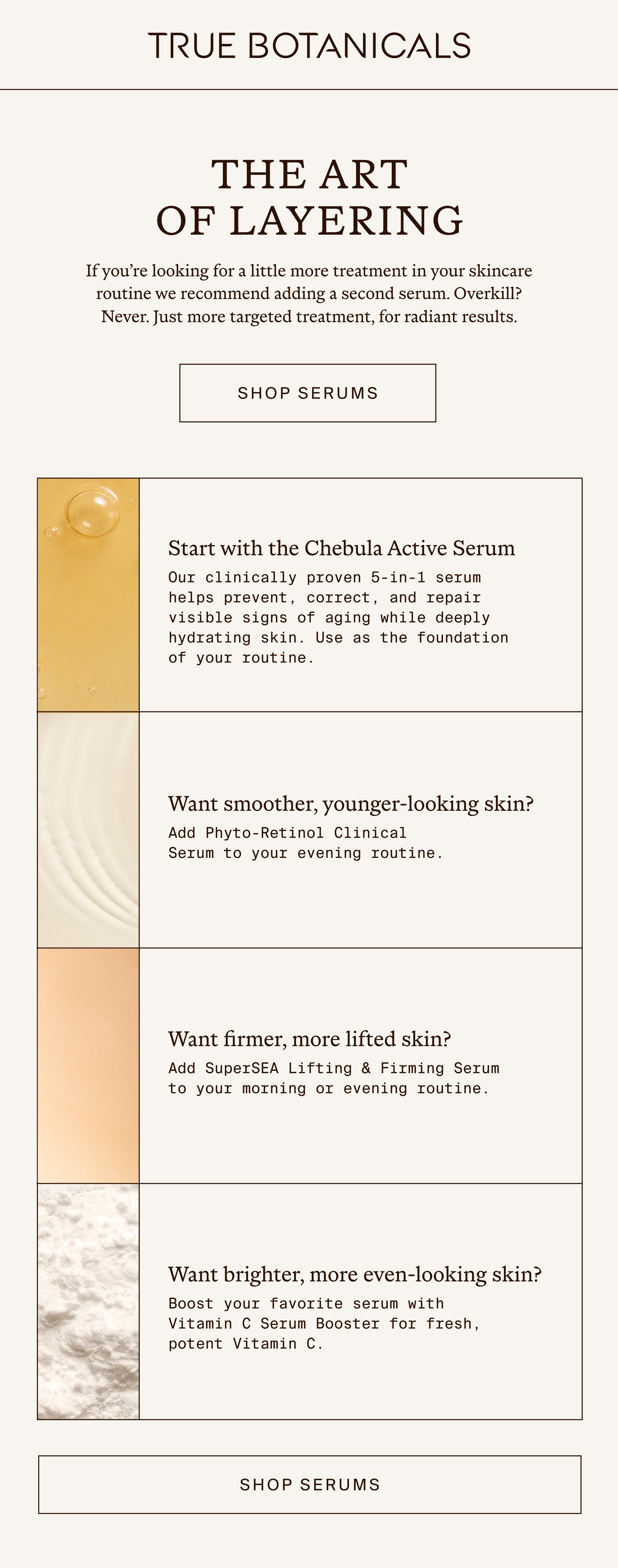 How to layer your serums