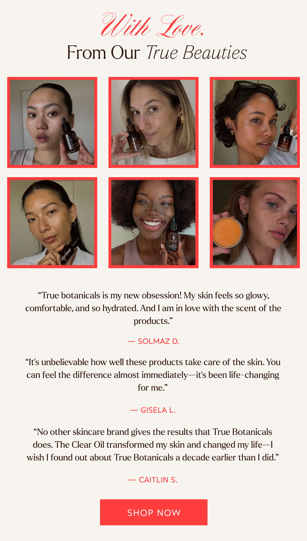 With Love, From Our True Beauties