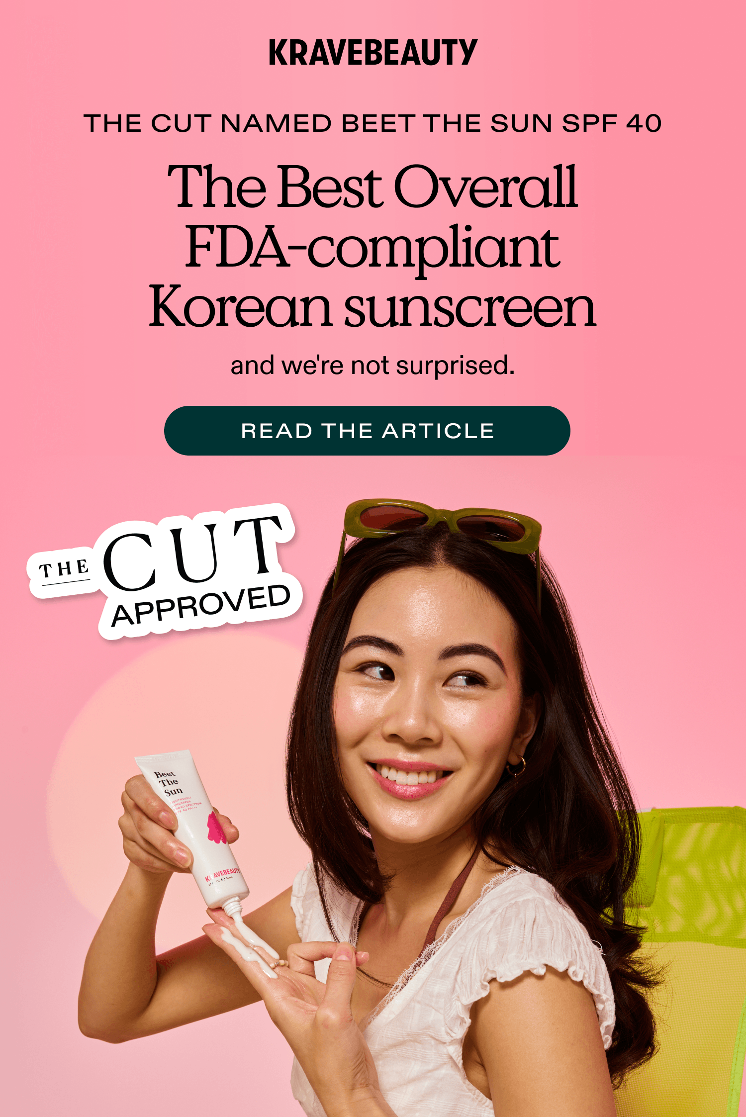 The Cut named Beet The Sun the Best Overall FDA-Compliant Korean Sunscreen