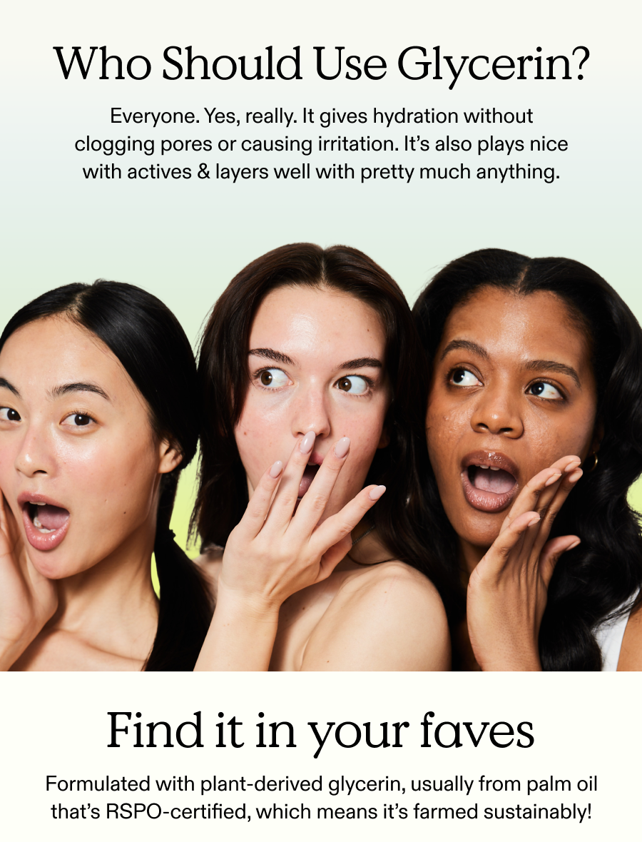 Who should use glycerin?