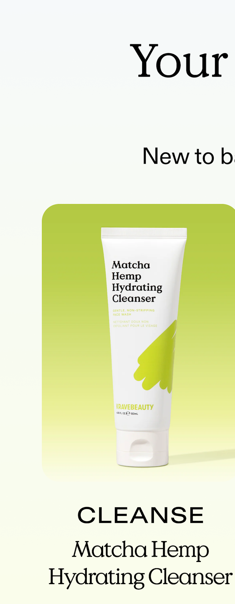 Matcha Hemp Hydrating Cleanser